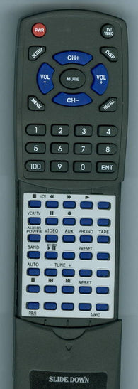 SANYO RTRBV8 Replacement Remote