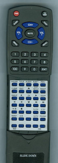 COBY TVDVD1260 Replacement Remote