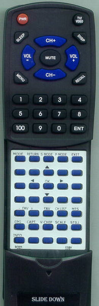 COBY TFTV2617 Replacement Remote