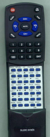 COBY TFDVD3297 Replacement Remote