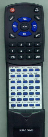 COBY KTFDVD1560 Replacement Remote