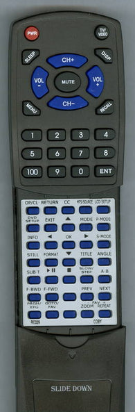 COBY TFDVD2771 Replacement Remote