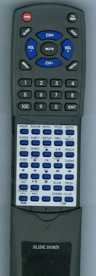 COBY TFDVD7091 Replacement Remote
