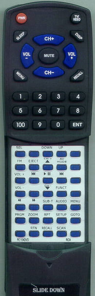 RCA RC104DVD Replacement Remote