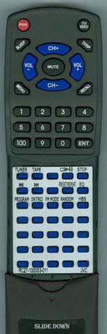JVC RTRC271000S3011 Replacement Remote