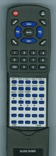 TASCAM RTRC355C Replacement Remote