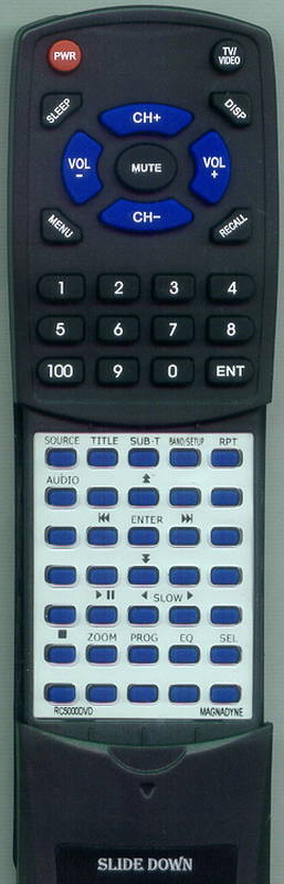 MAGNADYNE RTRC5000DVD Replacement Remote Control