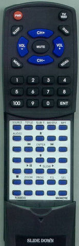 MAGNADYNE RTRC5000DVD Replacement Remote