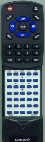 POLAROID RTRC6078B Replacement Remote