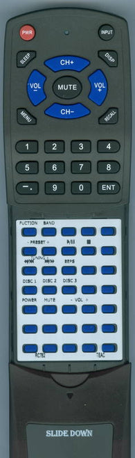 TEAC DC-D2831 Replacement Remote