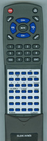 CLARION RTRCB044 Replacement Remote