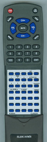 CLARION RCB044 Replacement Remote