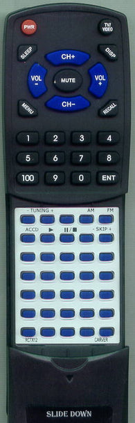 CARVER RC-TX12 Replacement Remote