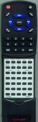 POLAROID RC-U41R-0B Replacement Remote