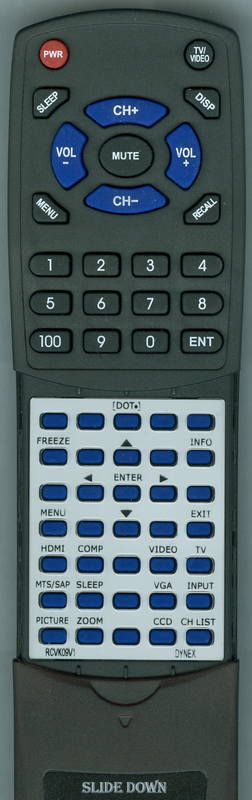 DYNEX RTRCVK09V1 Replacement Remote Control - Thumbnail 3