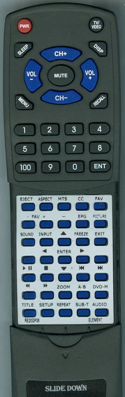 ELEMENT RTRE20QP06 Replacement Remote Control