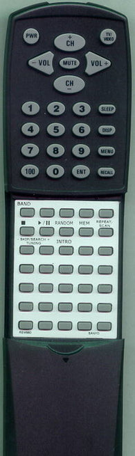 SANYO RTREM980 Replacement Remote