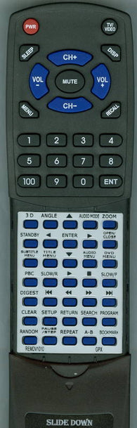 G REM-DV1010 Replacement Remote
