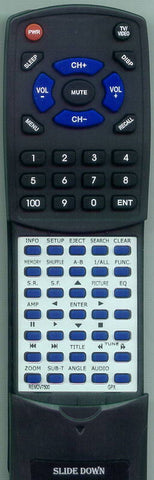 G DV7500 Replacement Remote