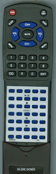 GPX REM HC221 Replacement Remote