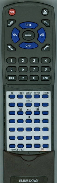 GPX REMHM3817DTBLK Replacement Remote