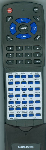 ILIVE RTREMIKTD1016 Replacement Remote
