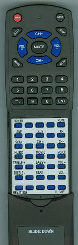 ILIVE RTREMIT123B Replacement Remote