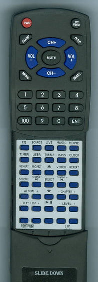 ILIVE REM-ITPW891 Replacement Remote