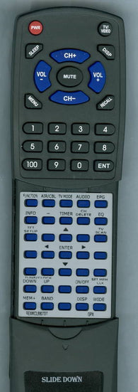 G RTREMKCLD8887DT Replacement Remote