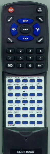G RTREMKL858S Replacement Remote