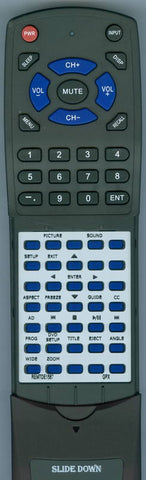 GPX REMTDE1587 Replacement Remote