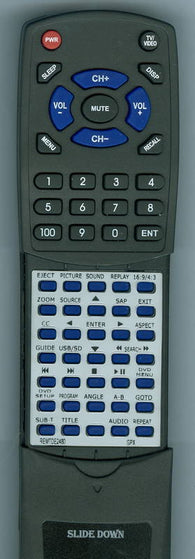 GPX REM-TDE2480 Replacement Remote