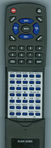 GPX REM-TDE2480 Replacement Remote