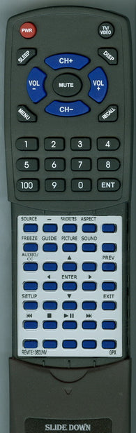 GPX REM TE1380 UNV Replacement Remote