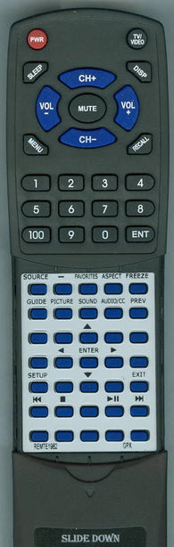 GPX REM-TE2382 Replacement Remote