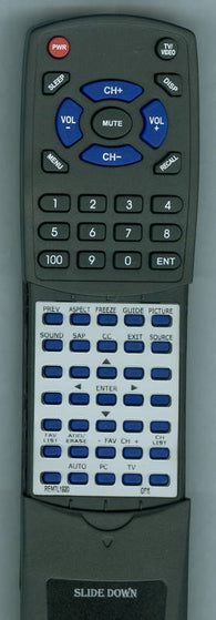 GPX REM TDE1380 Replacement Remote