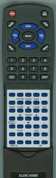GPX REM-TL709B Replacement Remote