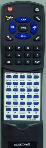 RJTECHNOLOGY RTRJ1000HD Replacement Remote
