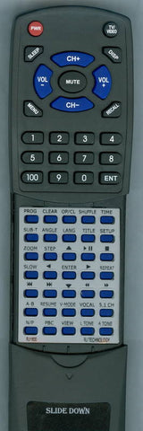 RJTECHNOLOGY RJ1800DVXIII Replacement Remote