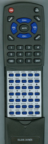 RJTECHNOLOGY RTRJ800DVXII Replacement Remote