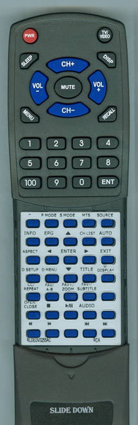 RCA RTRLDEDV3255AC Replacement Remote