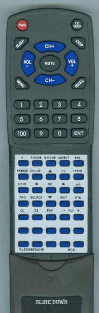 RCA RLED4843-UHD Replacement Remote