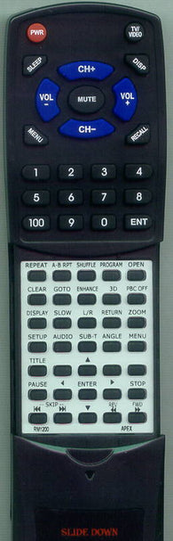 APEX RM1200 Replacement Remote