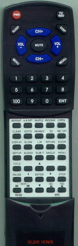 APEX RTRM1200 Replacement Remote