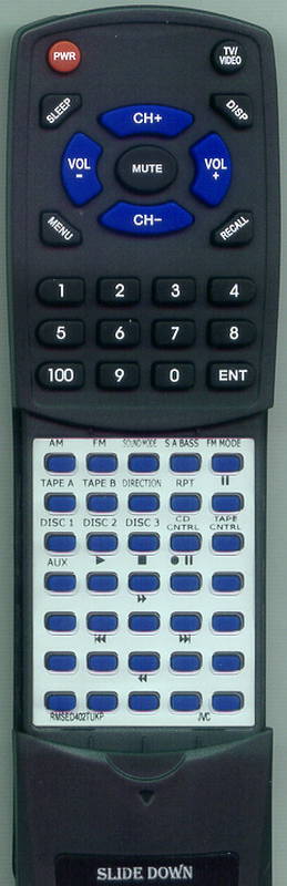 JVC RMSED402TU Replacement Remote Control
