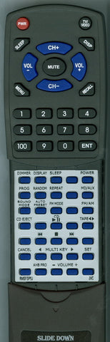 JVC RMSFSP5J Replacement Remote