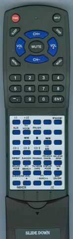 JVC RTRMSHXZ3R Replacement Remote