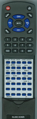 JVC RTRMSQPES1J Replacement Remote