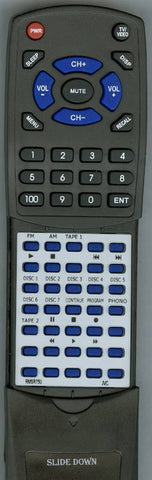 JVC XLR86BK Replacement Remote