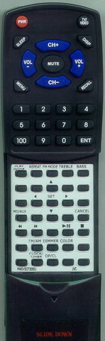 JVC VSDT2000 Replacement Remote